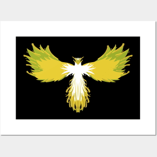 Yellow Phoenix Posters and Art